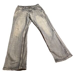 Bailey's PT Men's Bootcut Jeans 32x34 Blue Faded Wash 64% Cotton Blend